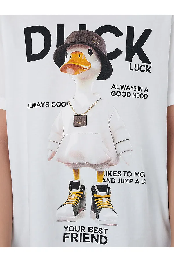 Футболка для мальчиков MARK FORMELLE, белый +печать6 - фото 2