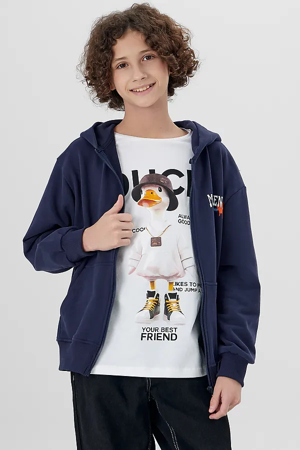 Футболка для мальчиков MARK FORMELLE, белый +печать6 - фото 2