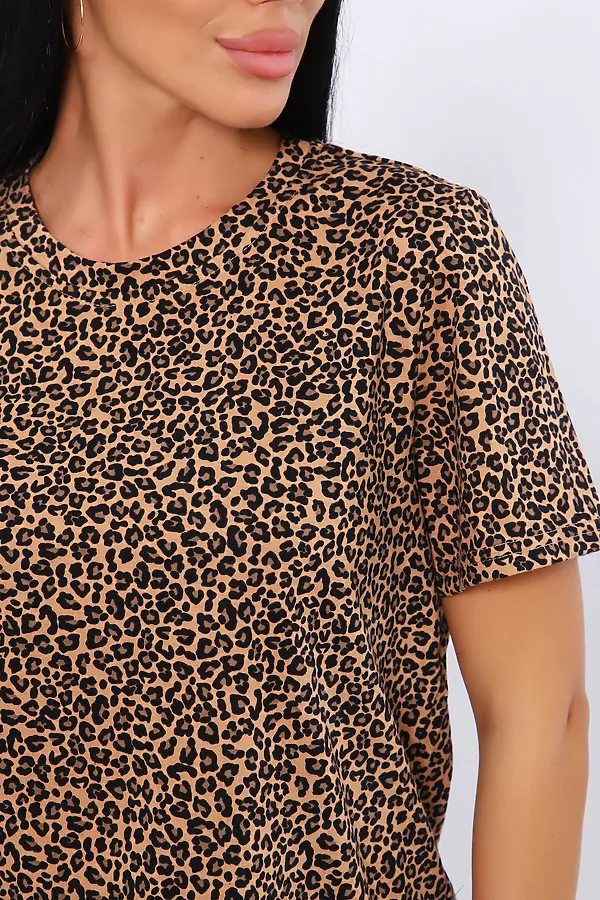 Пижама с шортами ПЖ-004 НАТАЛИ, люкс серый - фото 2