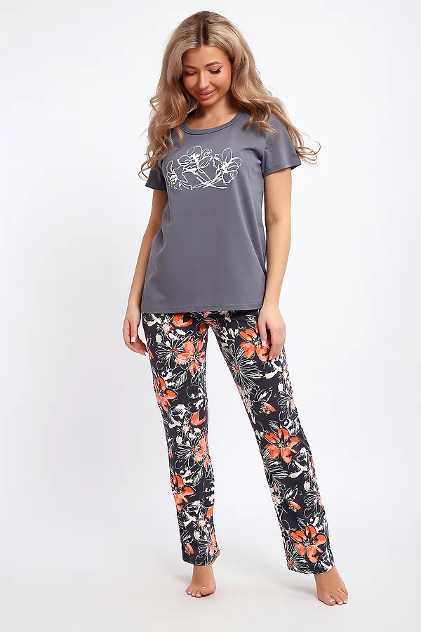 Костюм с брюками 51204 НАТАЛИ, серый - фото 2