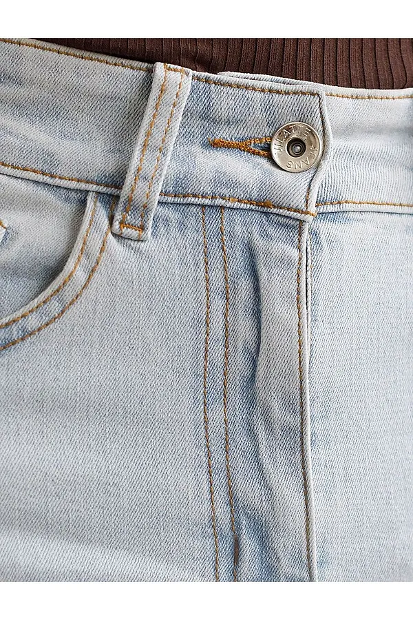 Джинсы mom-fit  из эластичного облегченного денима VILATTE, св.голубой - фото 2