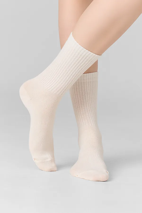 Носки женские (3 пары) MARK FORMELLE, молочный /капучино /карамель/ - фото 2