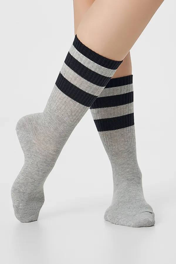 Носки женские MARK FORMELLE, серый меланж - фото 2