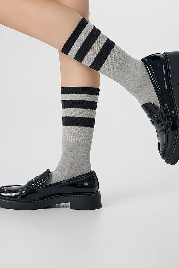 Носки женские MARK FORMELLE, серый меланж - фото 2