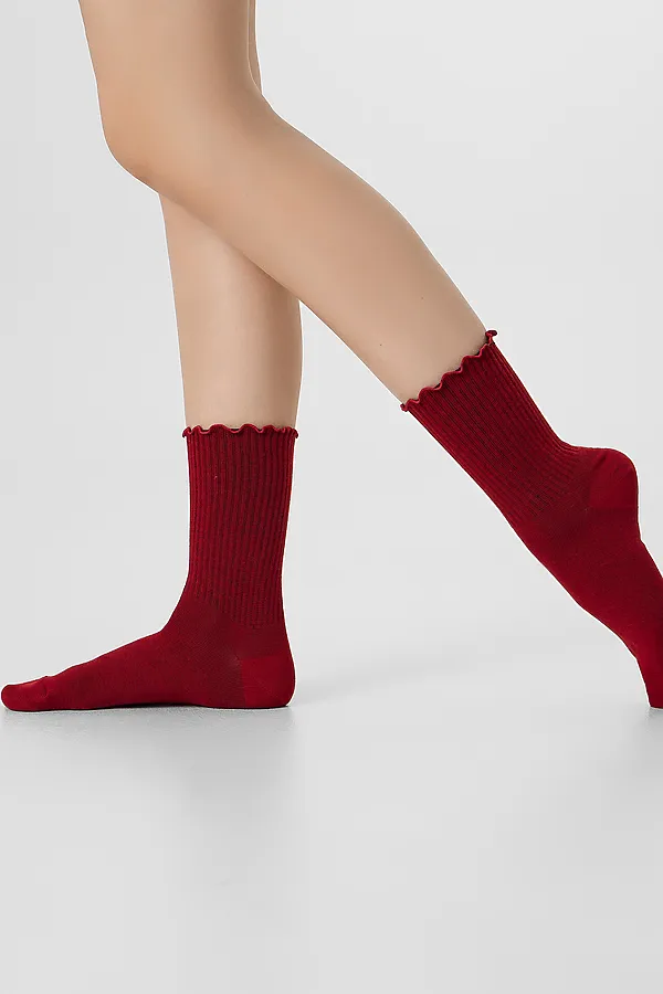 Носки женские MARK FORMELLE, вишневый - фото 2