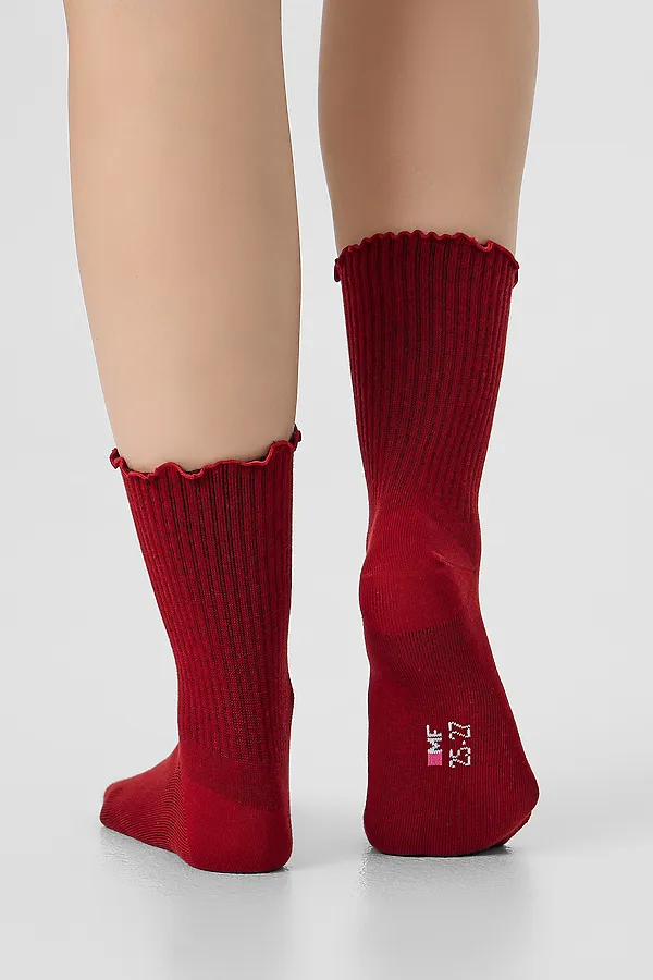 Носки женские MARK FORMELLE, вишневый - фото 2