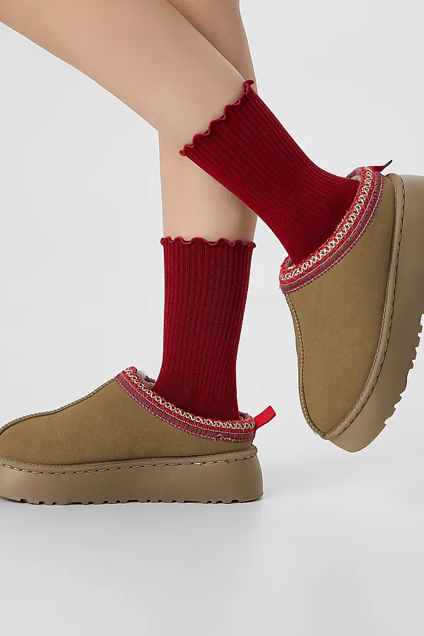 Носки женские MARK FORMELLE, вишневый - фото 2