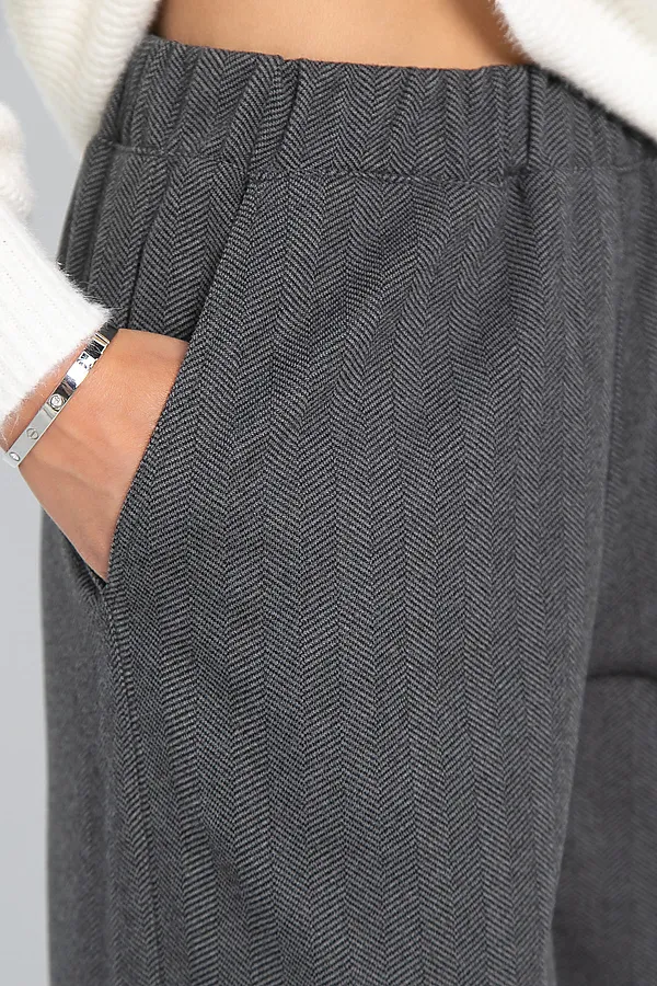 65% полиэстер, 30% вискоза, 5% эластан LADY TAIGA, серые - фото 2