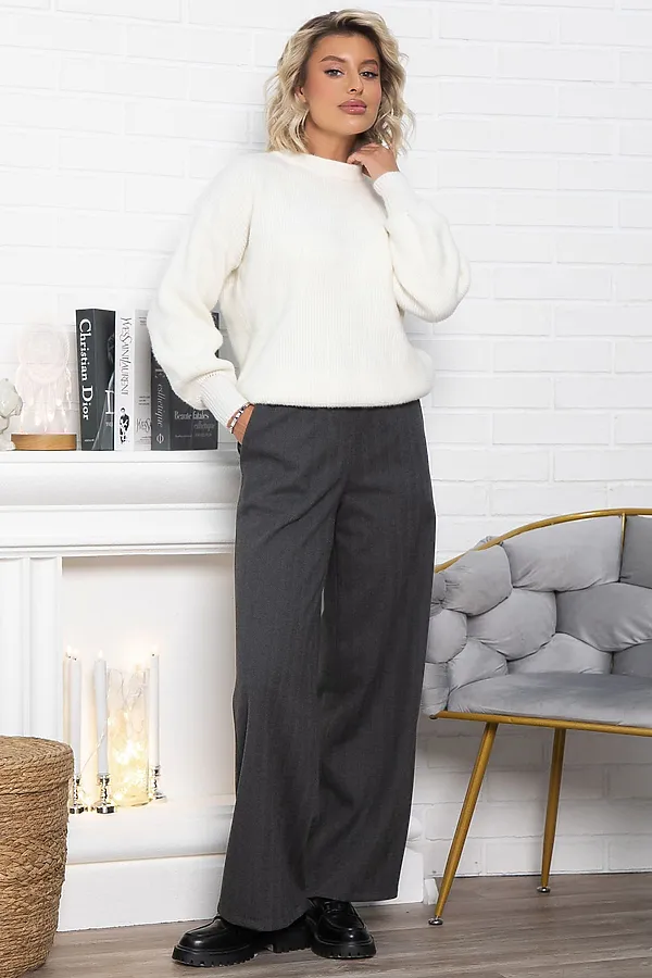 65% полиэстер, 30% вискоза, 5% эластан LADY TAIGA, серые - фото 2