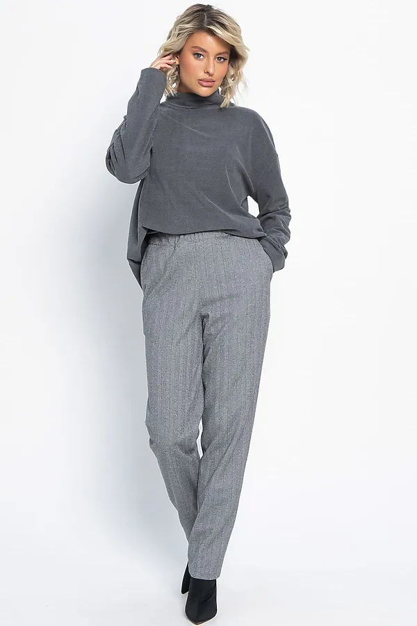 Брюки зауженные Диксон LADY TAIGA, серые - фото 2