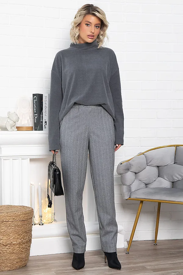 Брюки зауженные Диксон LADY TAIGA, серые - фото 2