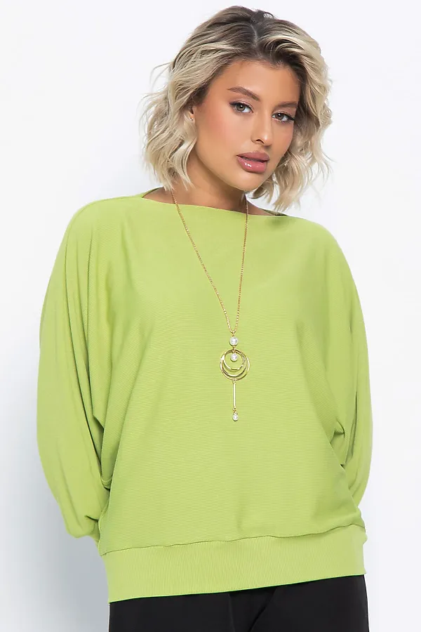 Блуза Муза LADY TAIGA, зеленое яблоко - фото 2