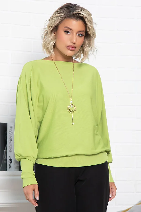 Блуза Муза LADY TAIGA, зеленое яблоко - фото 2