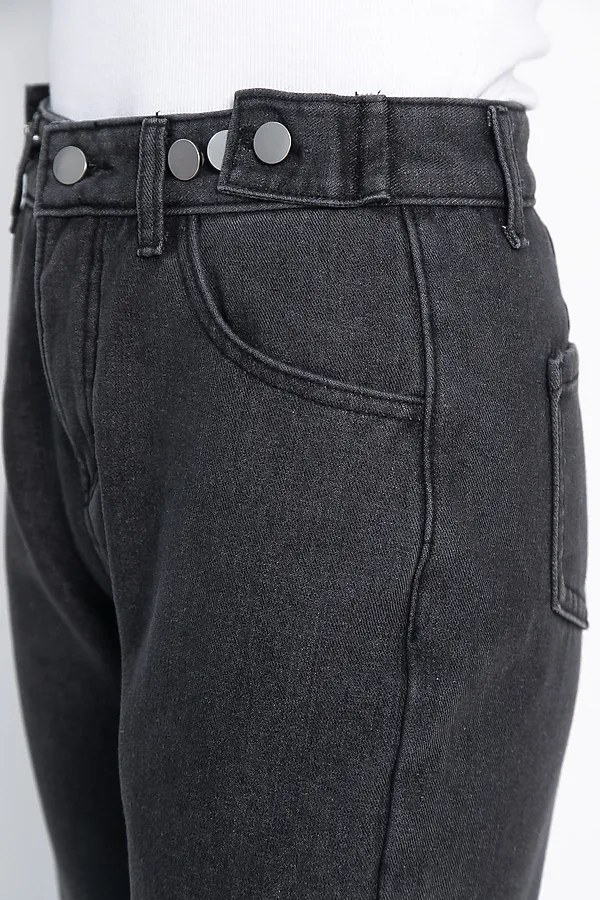 Джинсы утепленные Джинджер LADY TAIGA, графит - фото 2