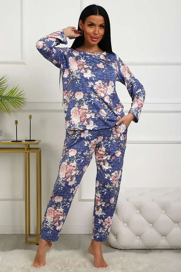 Костюм с брюками 358мс НАТАЛИ, голубой - фото 2