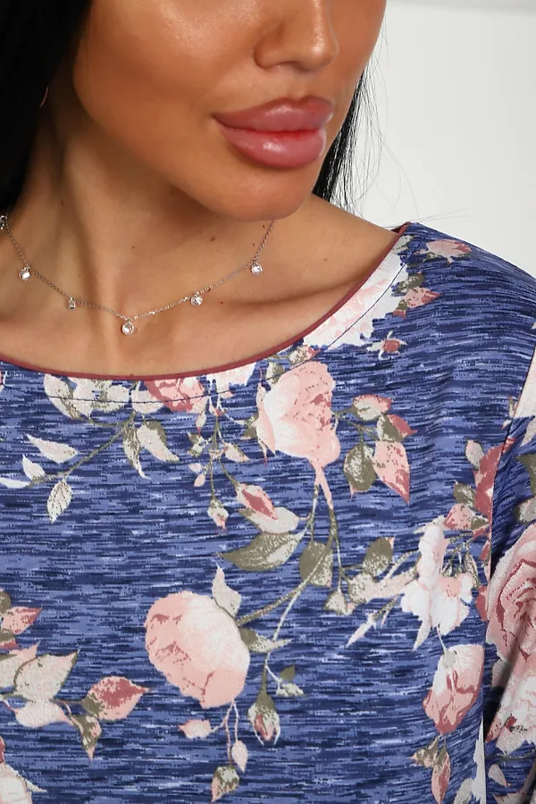 Костюм с брюками 358мс НАТАЛИ, голубой - фото 2