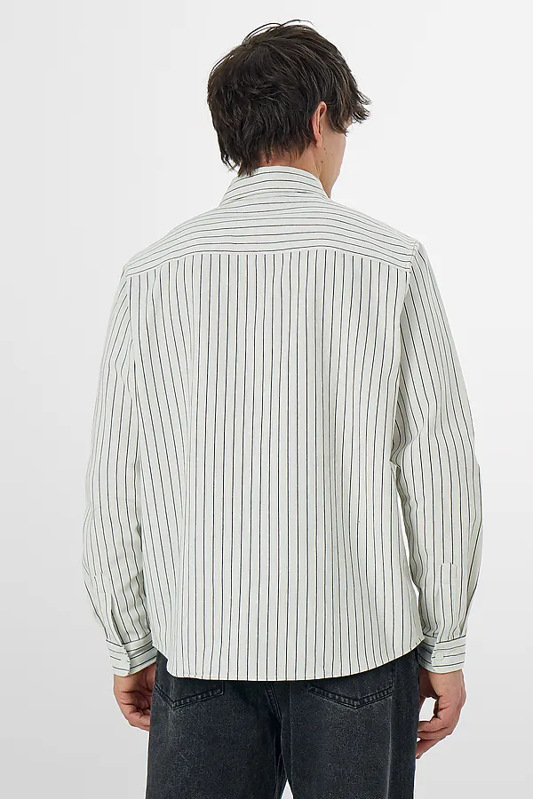 Рубашка мужская MARK FORMELLE, черная полоса на белом - фото 2
