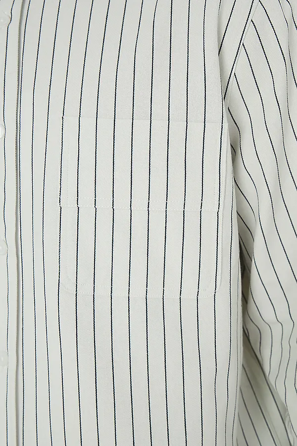 Рубашка мужская MARK FORMELLE, черная полоса на белом - фото 2