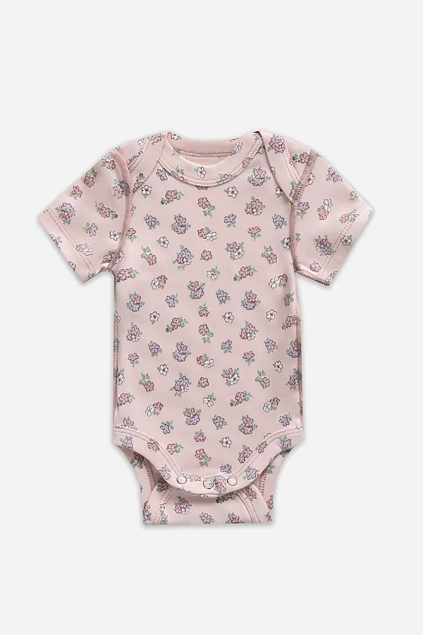 Боди детское (3шт.) MARK FORMELLE, котики с цветами на молочном +мята +цветочки на розовом - фото 2