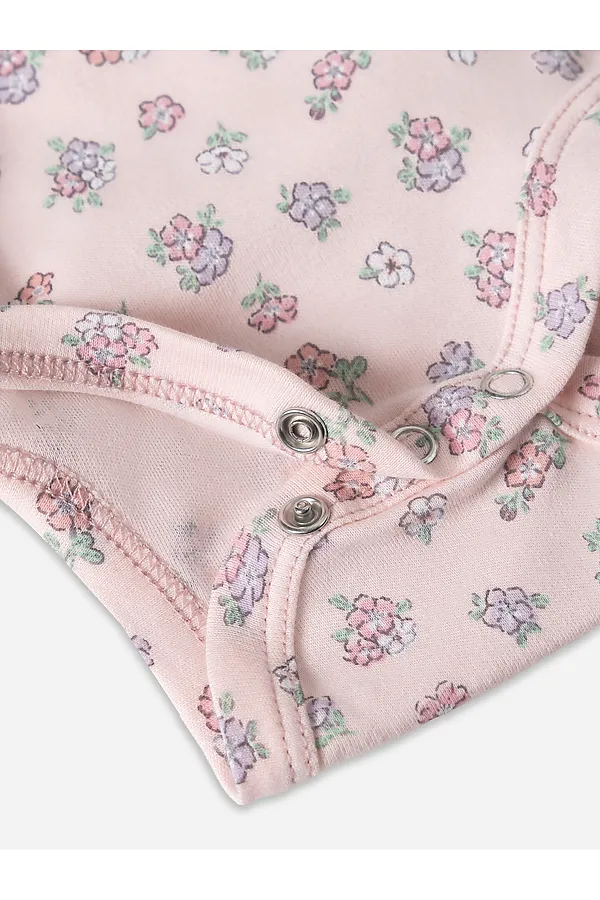 Боди детское (3шт.) MARK FORMELLE, котики с цветами на молочном +мята +цветочки на розовом - фото 2