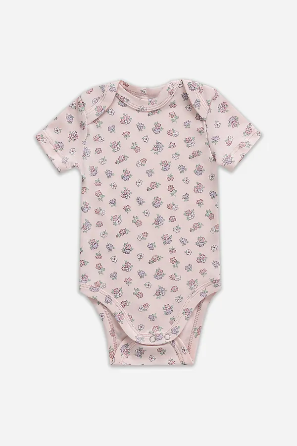 Боди детское (3шт.) MARK FORMELLE, котики с цветами на молочном +мята +цветочки на розовом - фото 2