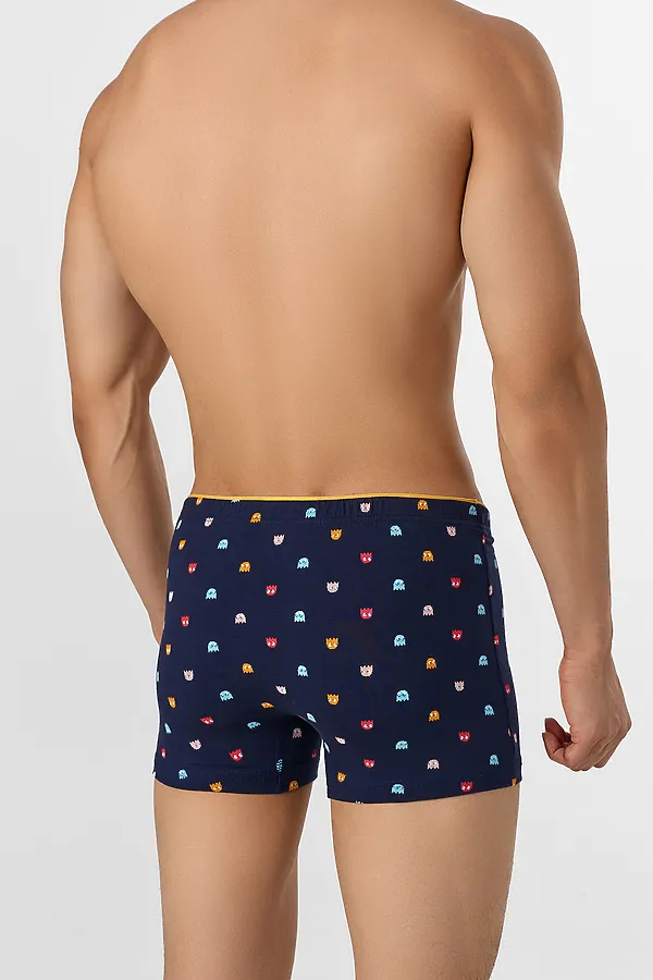 Трусы мужские (2шт) MARK FORMELLE, разноцветная набивка на затмении +сизый - фото 2