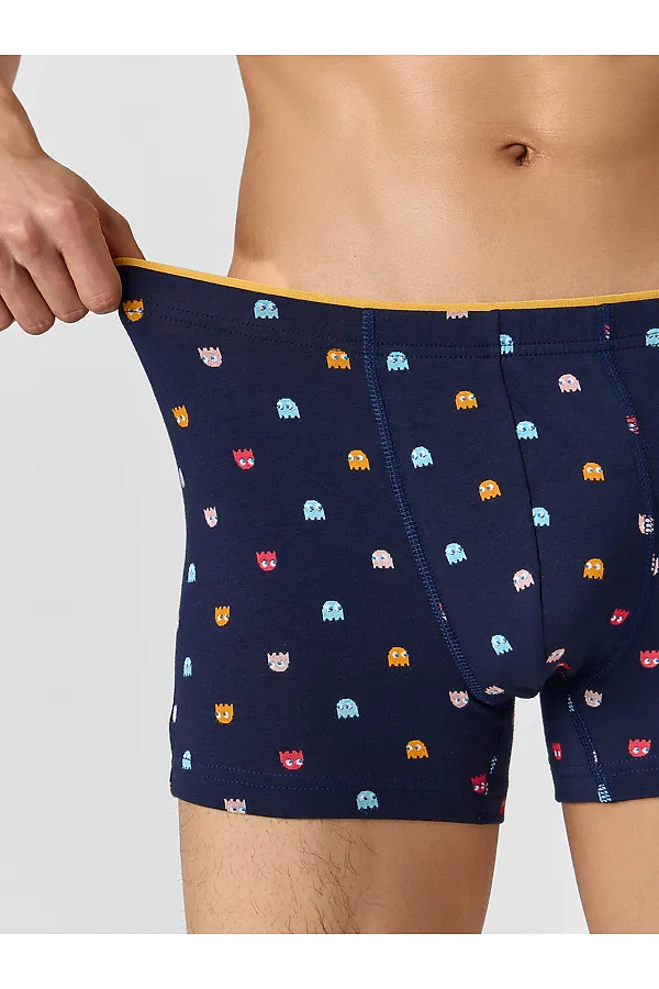 Трусы мужские (2шт) MARK FORMELLE, разноцветная набивка на затмении +сизый - фото 2