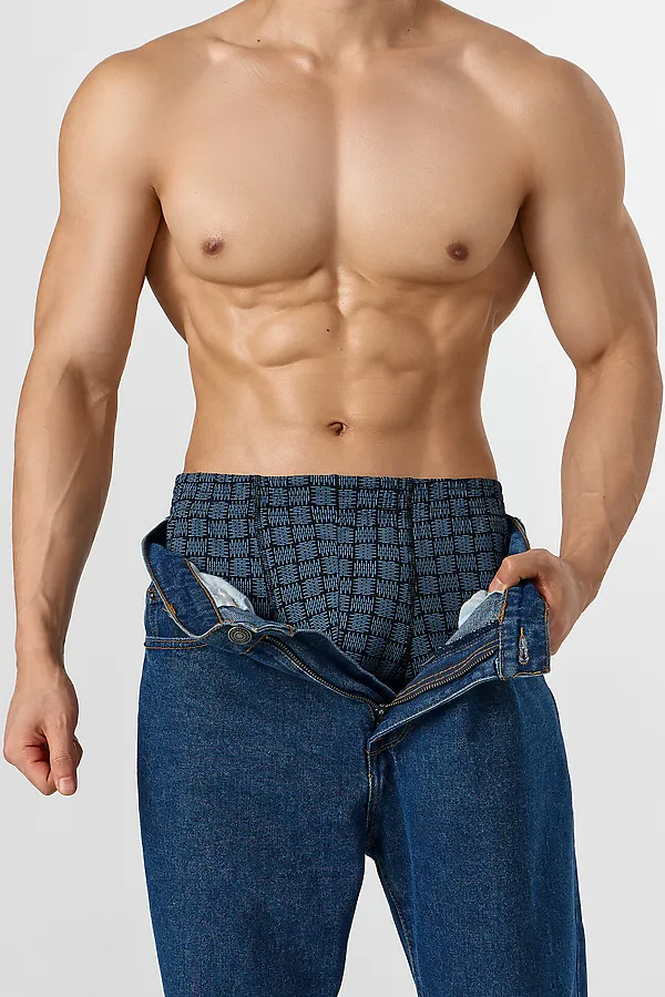 Трусы мужские MARK FORMELLE, узор на черном - фото 2