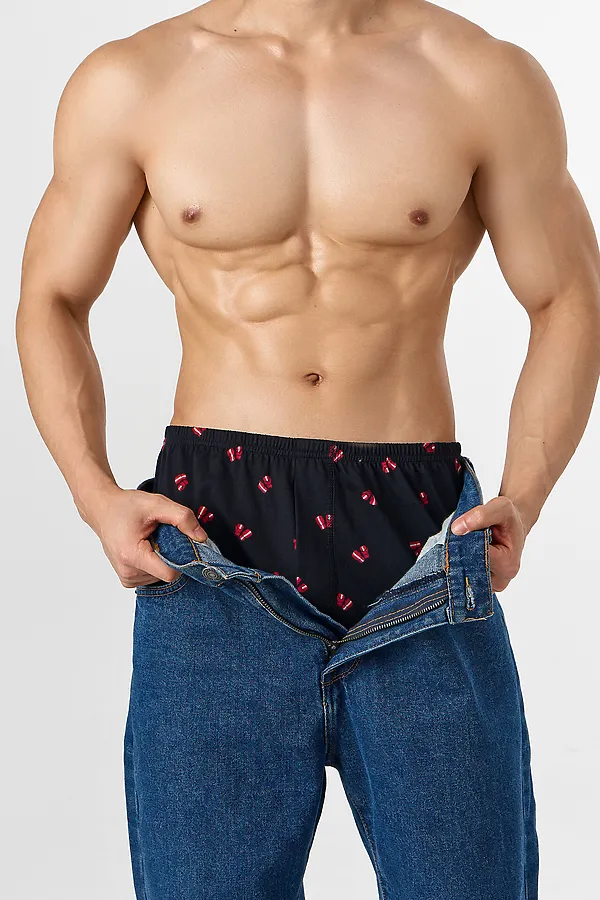 Трусы мужские MARK FORMELLE, боксерские перчатки на черном - фото 2