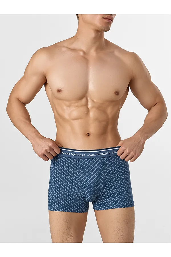 Трусы мужские (2шт) MARK FORMELLE, узор на шторме +черный - фото 2