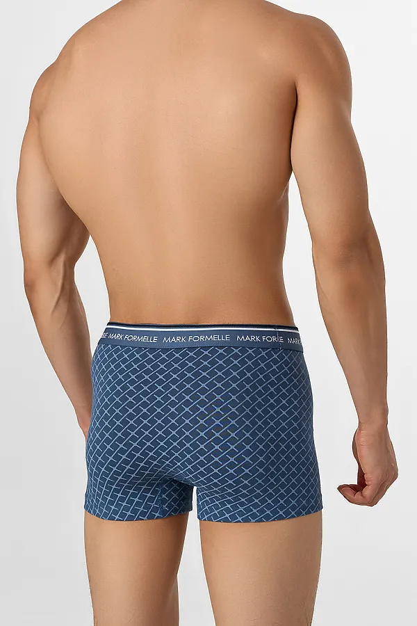 Трусы мужские (2шт) MARK FORMELLE, узор на шторме +черный - фото 2