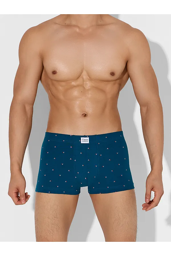 Трусы мужские (2шт) MARK FORMELLE, узор на сине -бирюзовом +гл.синий - фото 2