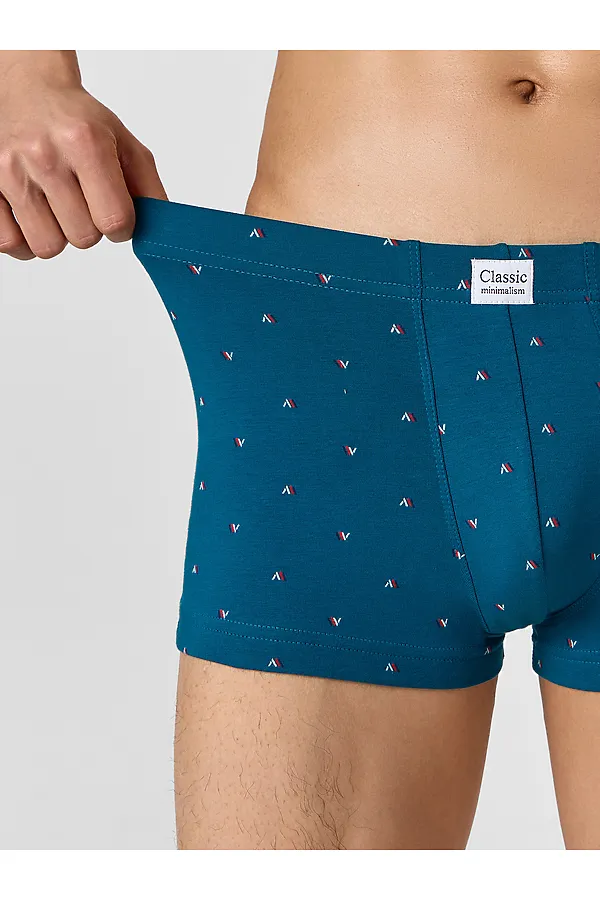 Трусы мужские (2шт) MARK FORMELLE, узор на сине -бирюзовом +гл.синий - фото 2