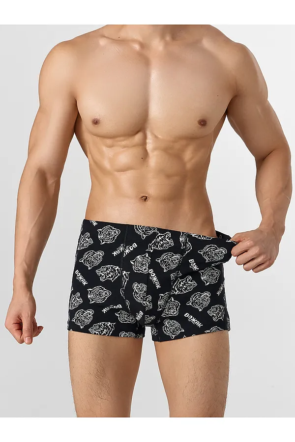 Трусы мужские MARK FORMELLE, тигры на черном - фото 2