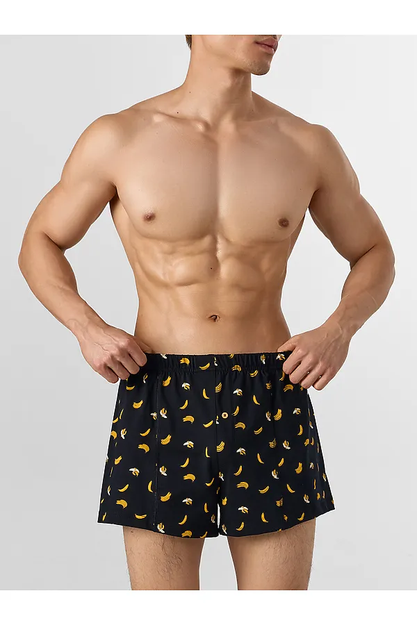 Трусы мужские MARK FORMELLE, бананы на черном - фото 2