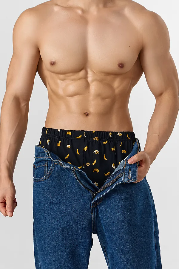 Трусы мужские MARK FORMELLE, бананы на черном - фото 2