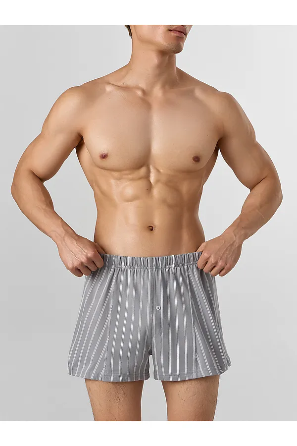 Трусы мужские MARK FORMELLE, полоска на серый опал - фото 2