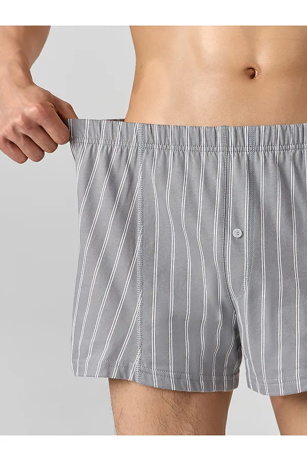 Трусы мужские MARK FORMELLE, полоска на серый опал - фото 2