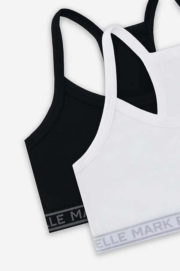 Топ для девочек (2шт. MARK FORMELLE, белый +черный - фото 2