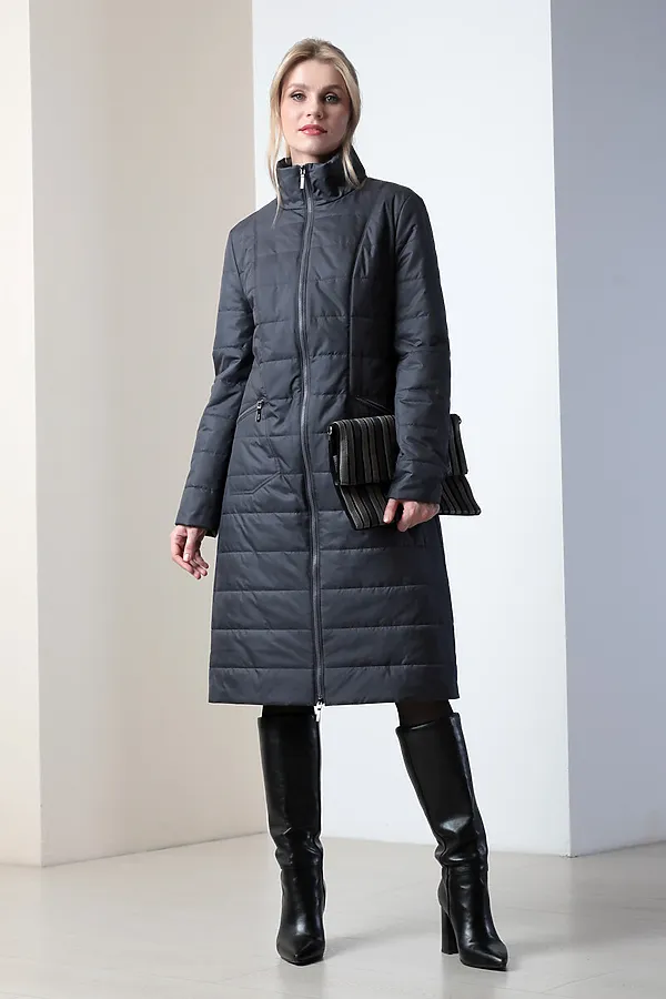 Женское пальто. DIZZYWAY, т.графитовый - фото 2