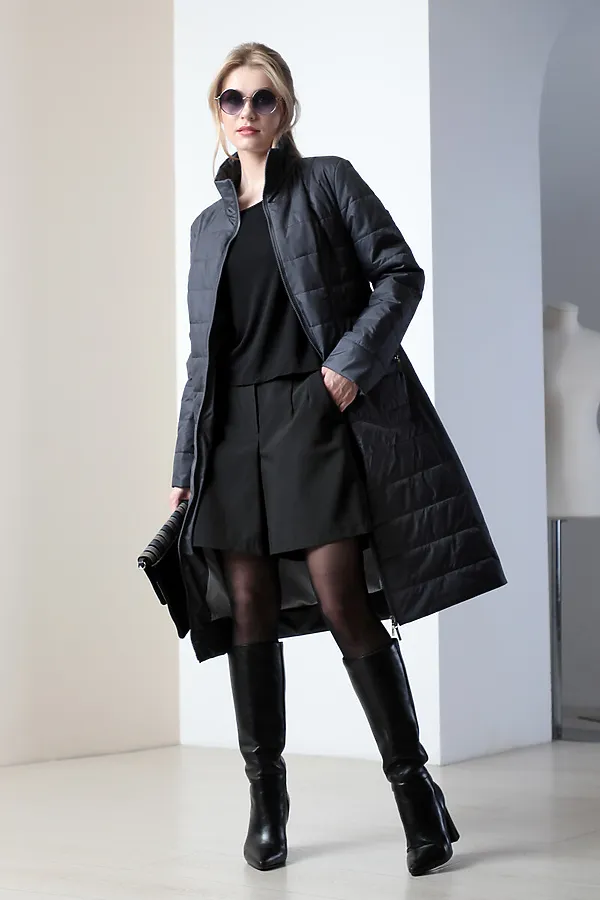 Женское пальто. DIZZYWAY, т.графитовый - фото 2