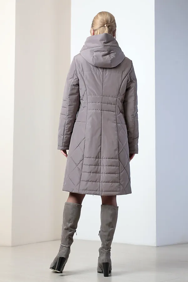 Женское пальто. DIZZYWAY, серо-коричневый - фото 2