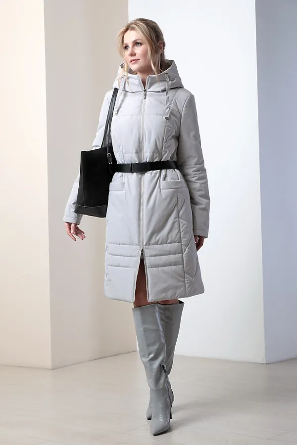 Женское пальто. DIZZYWAY, св.серый - фото 2