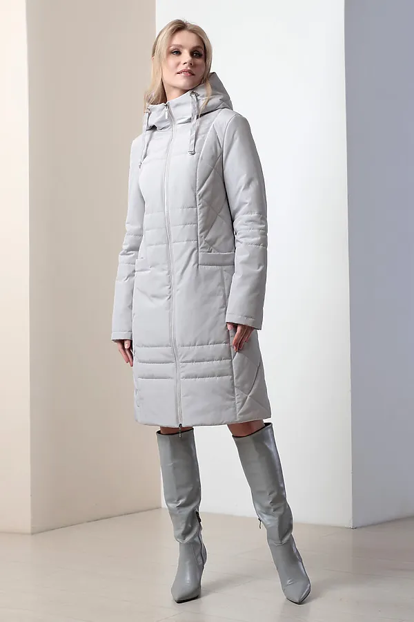 Женское пальто. DIZZYWAY, св.серый - фото 2