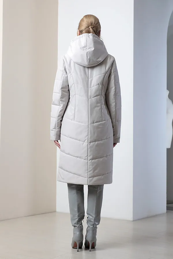 Женское пальто. DIZZYWAY, св.серый - фото 2