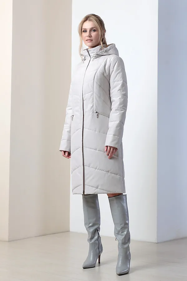 Женское пальто. DIZZYWAY, св.серый - фото 2