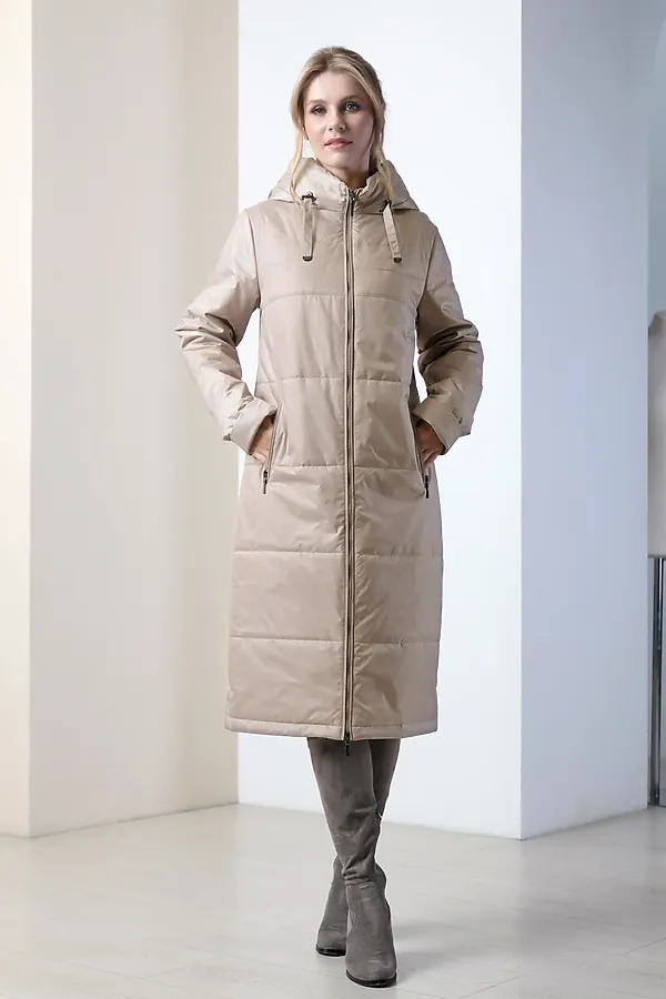 Женское пальто. DIZZYWAY, бежевый - фото 2