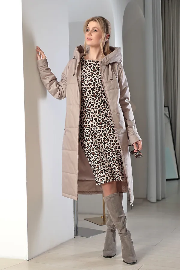 Женское пальто. DIZZYWAY, бежевый - фото 2