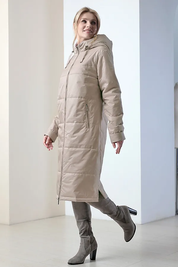 Женское пальто. DIZZYWAY, бежевый - фото 2