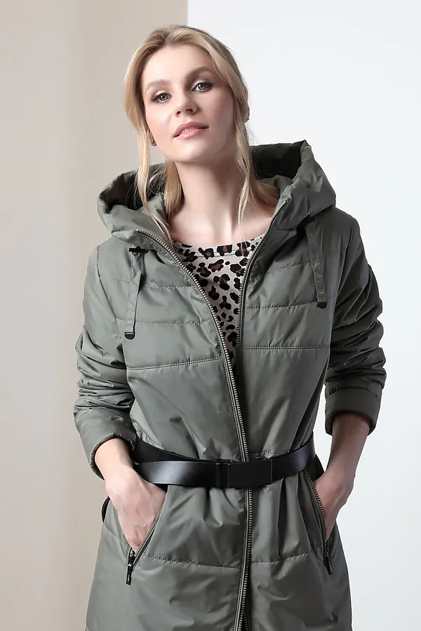 Женское пальто. DIZZYWAY, оливковый - фото 2